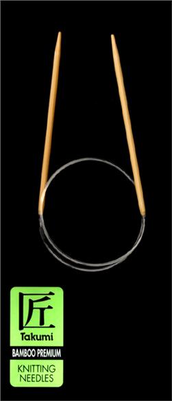 Clover 24"/61cm 6.50 mm/US 10.5 Bamboo Circular Needle Takumi